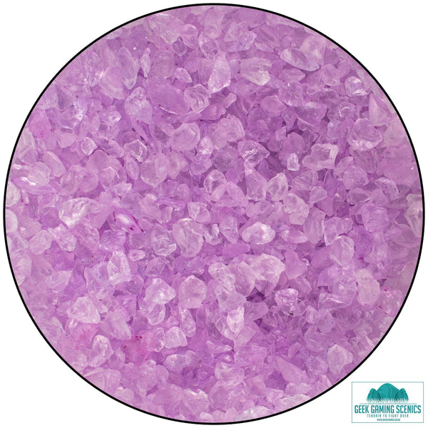 Glass Nuggets 2-4 mm lilac (400 g)-Geek Gaming